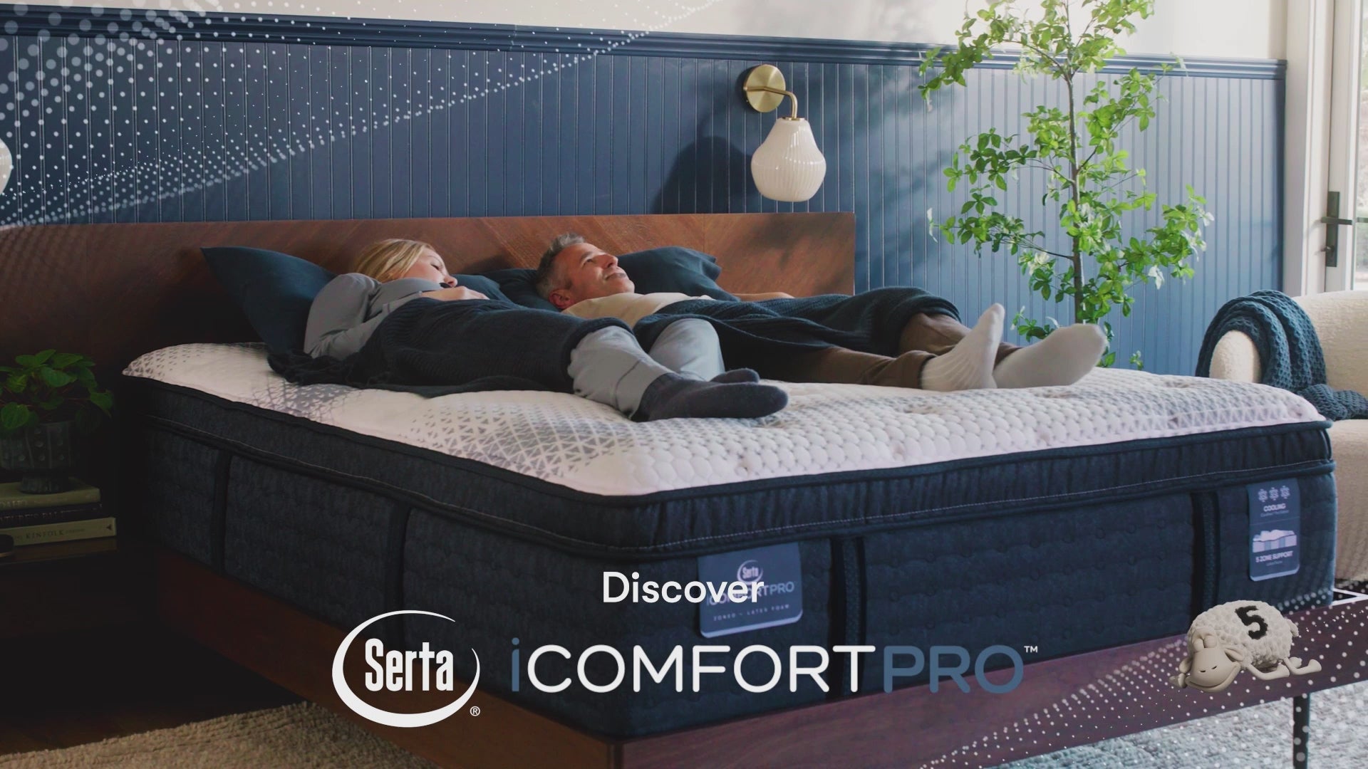 Serta iComfort Pro mattress in cozy bedroom