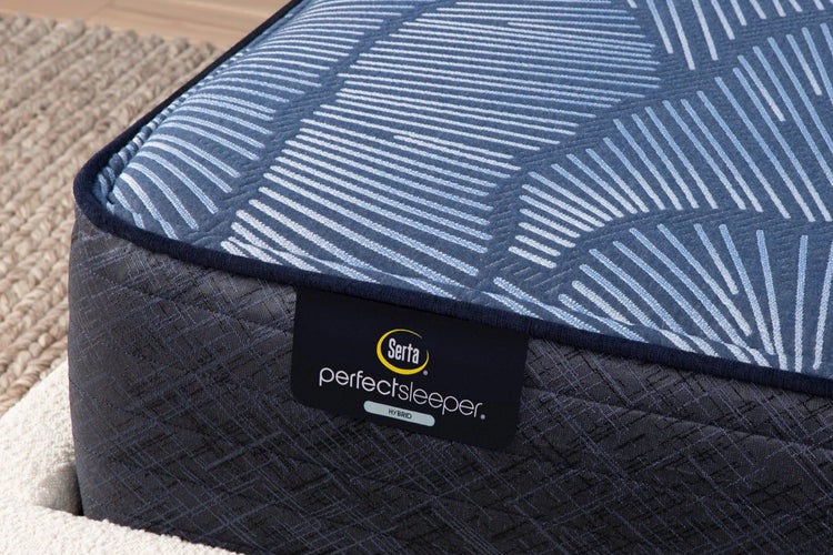 Serta Perfect Sleeper mattress with blue design