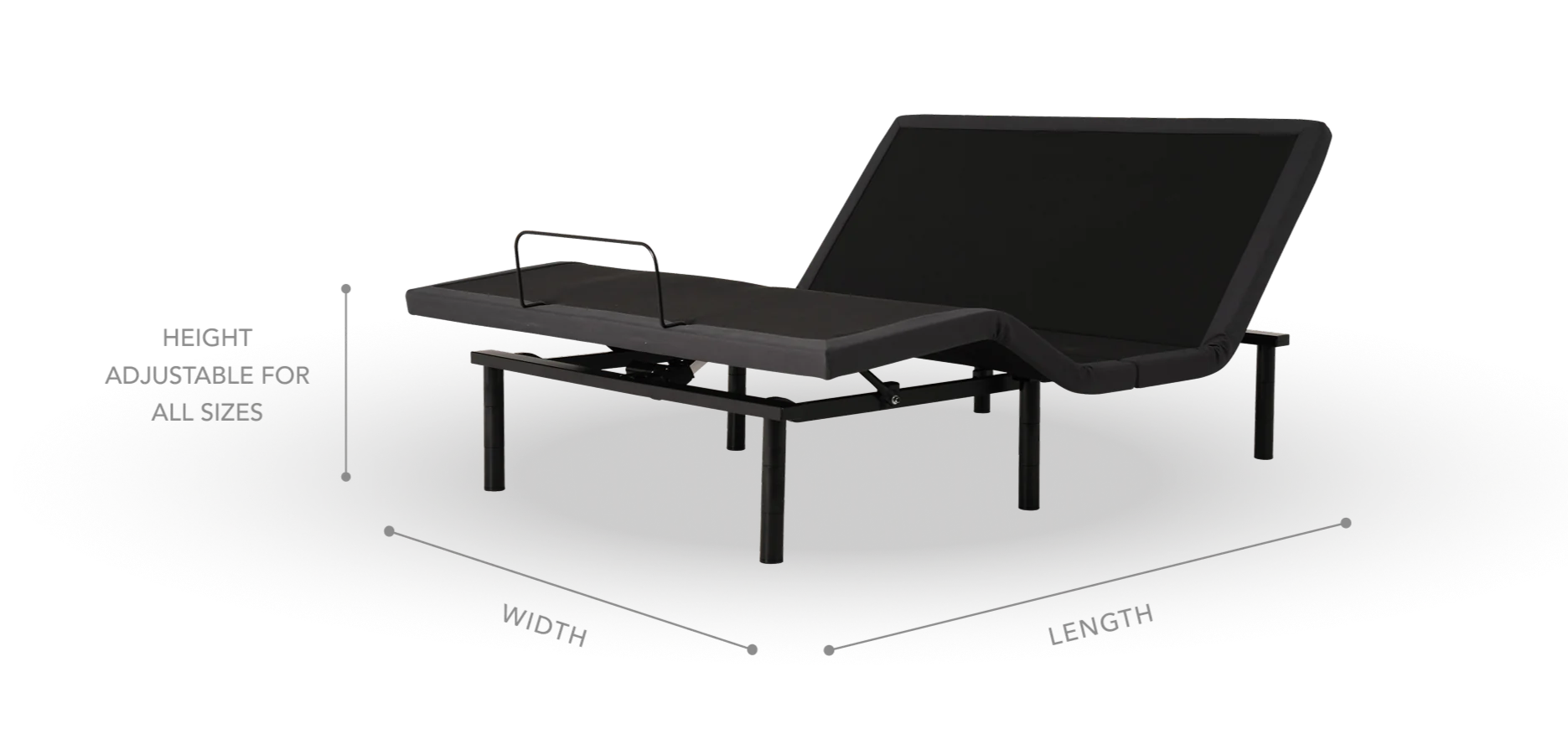Adjustable bed frame with ergonomic design