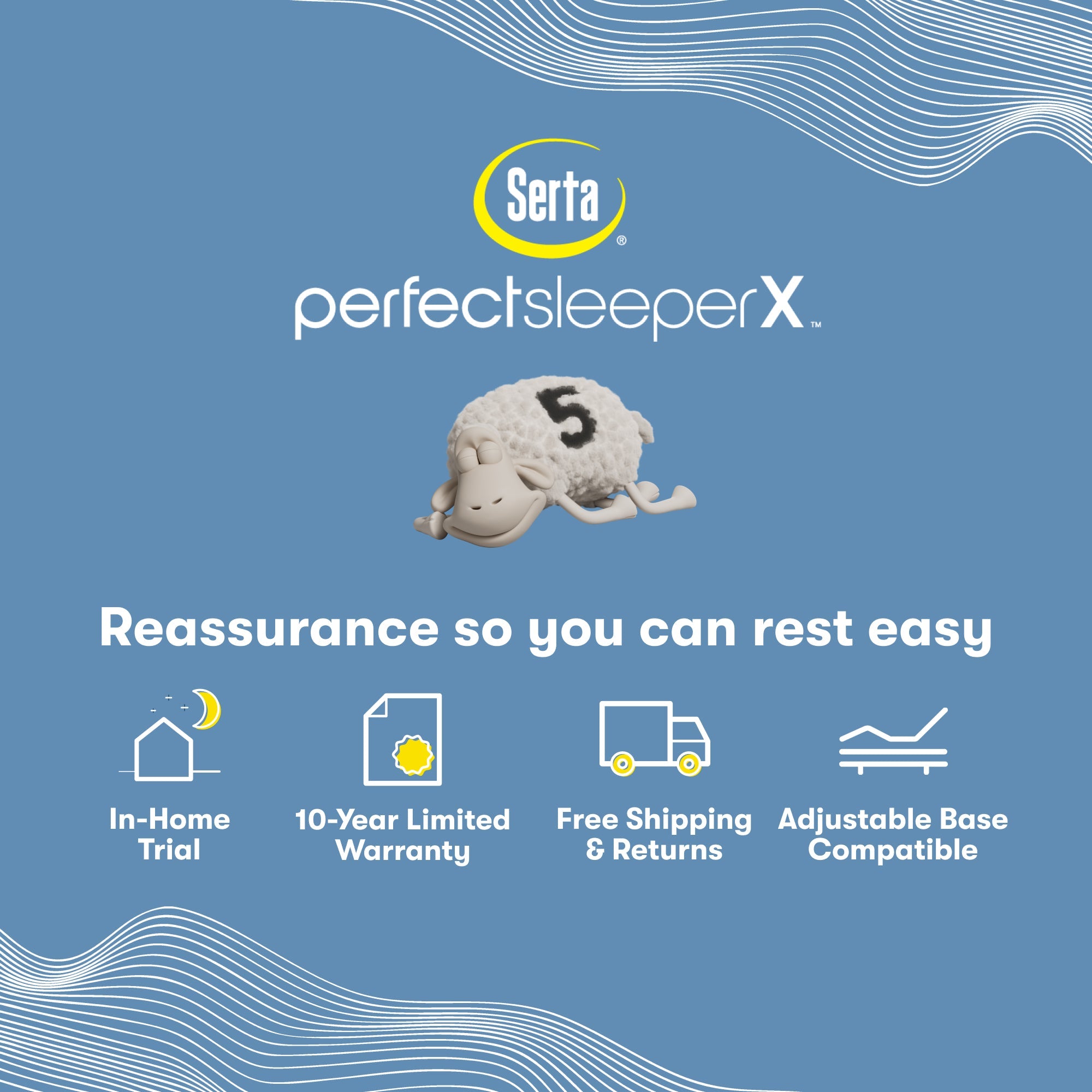 Perfect Sleeper X Quilted Hybrid Knox Firm Mattress information chart || feel: Firm || level: Level 1