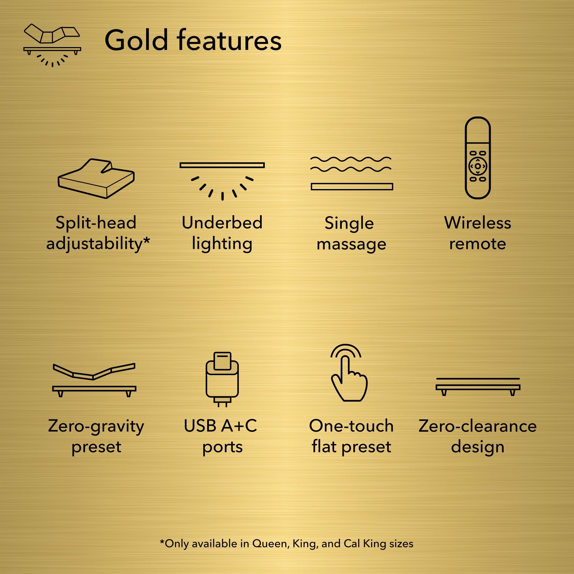 Diagram of Baselogic Gold Adjustable Base showing its features
